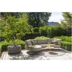 Chaise longue met ademend textileen